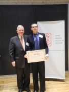 Mr. William Wieland, JASH President, and Haiku 1st Place Winner